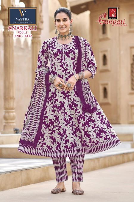 Ganpati anarkali vol-13 wholesale kurtis market